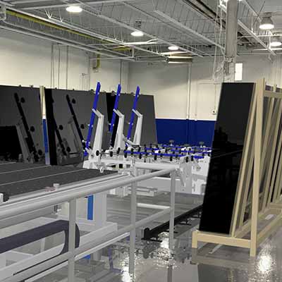 double sided glass loader